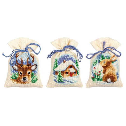 Vervaco Verachtert - Geschenksäckchen Winterzeit 3er-Set