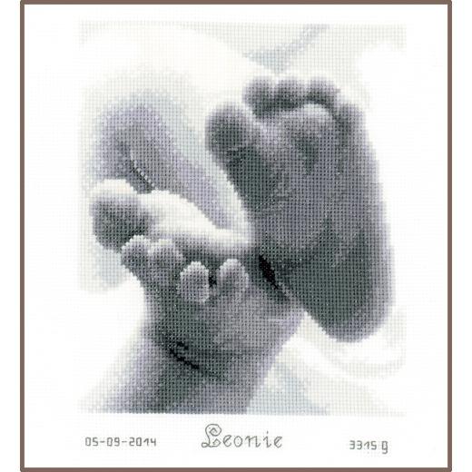 Vervaco Verachtert - Geburtsbild Babyfüße