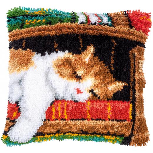 Knüpfkissen Verachtert/Vervaco - Schlafende Katze