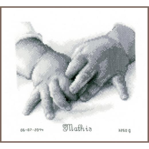 Vervaco Verachtert - Geburtsbild Babyhände