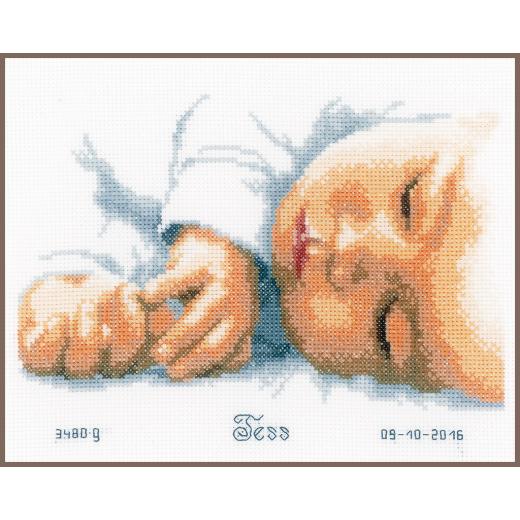 Vervaco Stickpackung -  Geburtsbild Baby