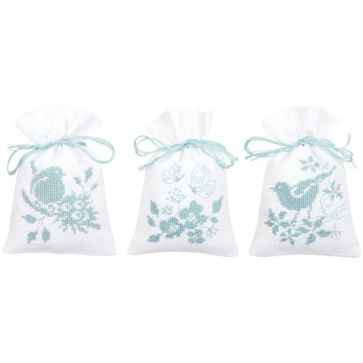 Vervaco Verachtert - Geschenksäckchen Vögel 3er-Set