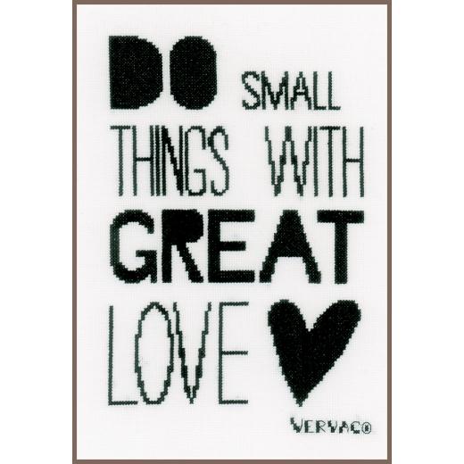 Vervaco Verachtert - Stickbild Do small things with great love
