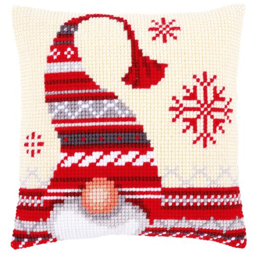 Vervaco Verachtert - Kreuzstichkissen Weihnachtswichtel