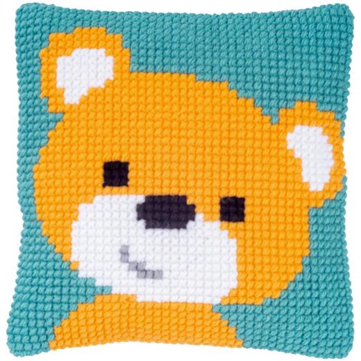 Vervaco Verachtert - Kreuzstichkissen Teddybär