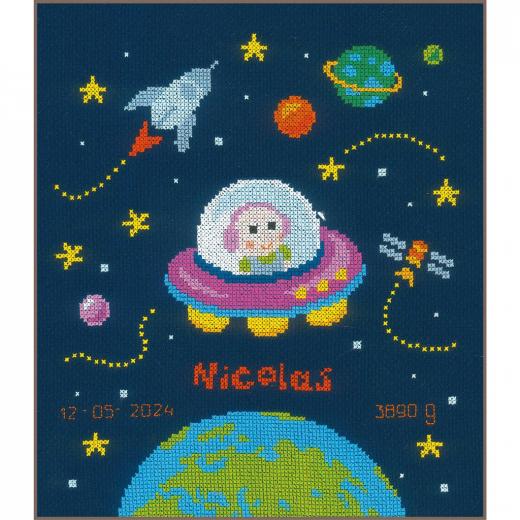 Vervaco Verachtert - Geburtsbild Baby Astronaut