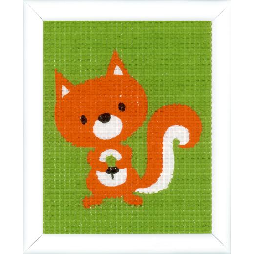 Vervaco Verachtert - Stickbild Kleines Eichhörnchen