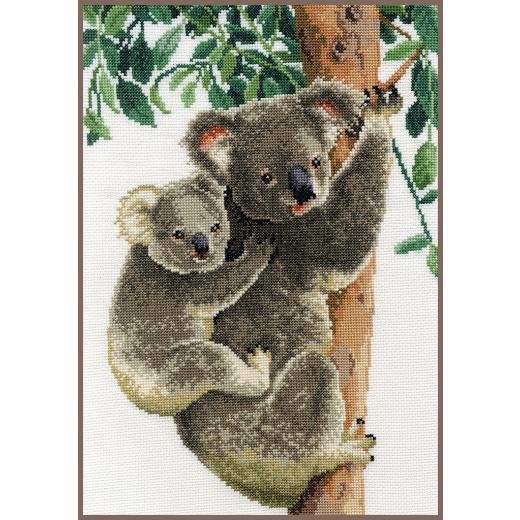 Vervaco Verachtert - Stickbild Koala mit Baby