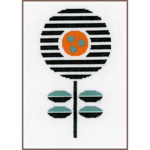 Vervaco Verachtert - Stickbild Abstrakte Blume