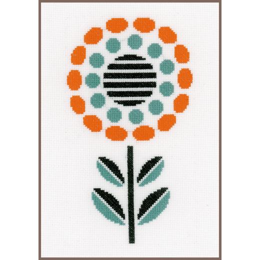 Vervaco Verachtert - Stickbild Abstrakte Blume