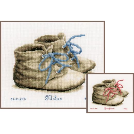 Vervaco Verachtert - Geburtsbild Babyschuhe