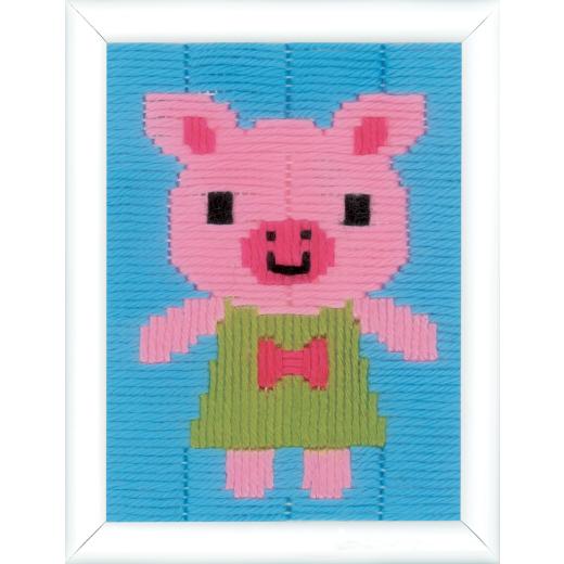 Vervaco Verachtert - Stickbild Kleines Schwein