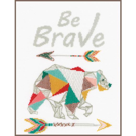 Vervaco Verachtert - Stickbild Be Brave