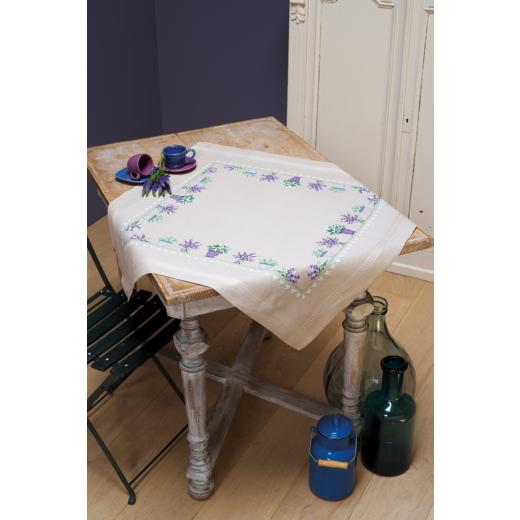 Vervaco Verachtert - Tischdecke Lavendel bedruckt