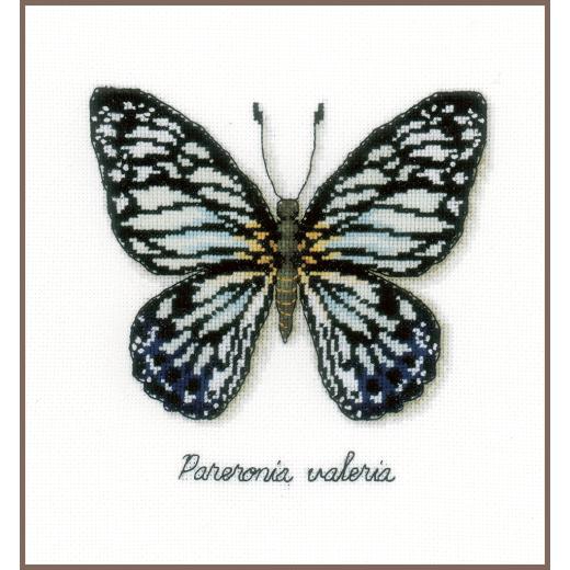Vervaco Stickpackung - Schmetterling blau