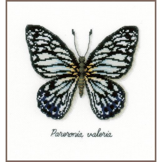 Vervaco Verachtert - Stickbild LVM Schmetterling blau