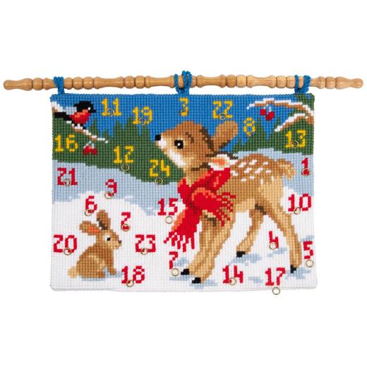 Vervaco Verachtert - Wandbehang Adventskalender Bambi