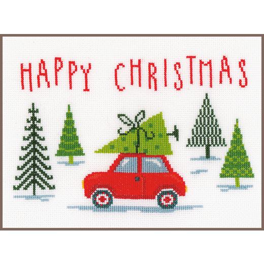Vervaco Verachtert - Stickbild Fröhliche Weihnachtszeit