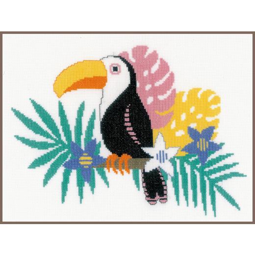 Vervaco Verachtert - Stickbild Tukan