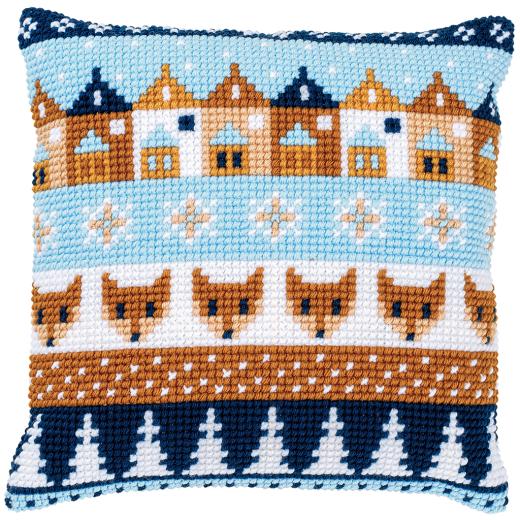 Vervaco Verachtert - Kreuzstichkissen Wintermotive