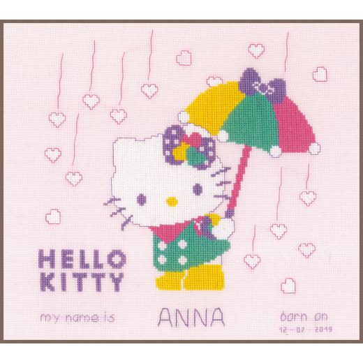 Vervaco Stickpackung - Geburtsbild Hello Kitty