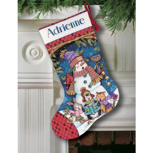 Stickpackung Dimensions - Stocking Cute Carolers