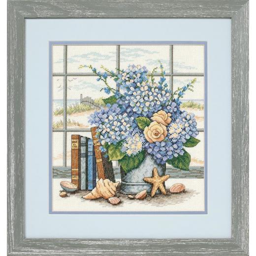 Stickpackung Dimensions - Hydrangeas and Shells