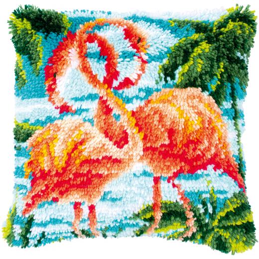 Knüpfkissen Verachtert/Vervaco - Flamingos