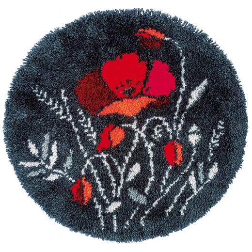 Knüpfteppich Verachtert/Vervaco - Mohnblumen