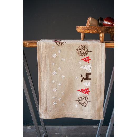 Vervaco Verachtert - Läufer bedruckt Weihnachten (Stickpackung)