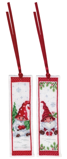Vervaco Verachtert - Lesezeichen Weihnachtswichtel 2er-Set