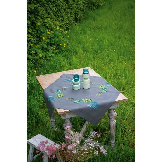 Vervaco Verachtert - Tischdecke Botanische Blätter bedruckt