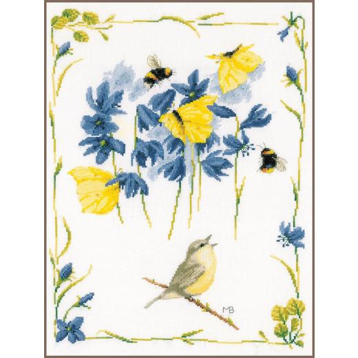 Lanarte Marjolein Bastin - Chirping chiffchaff (Stickpackung)
