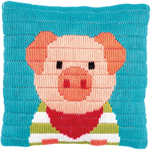 Vervaco Verachtert - Kissen Kleines Schwein