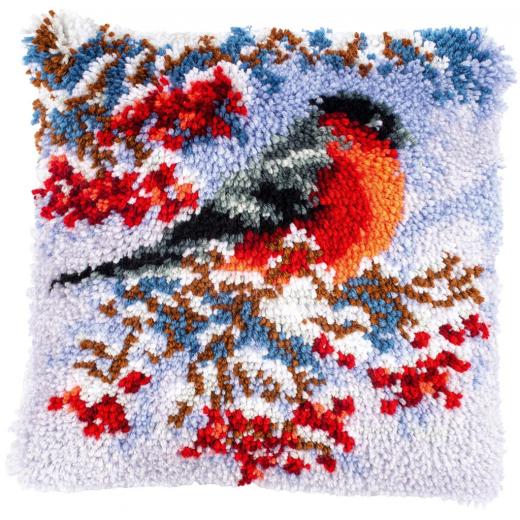 Knüpfkissen Verachtert/Vervaco - Dompfaff im Winter