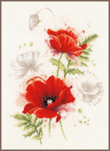 Lanarte - Poppies (Stickpackung)