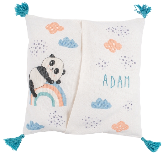 Vervaco Verachtert - Pyjamakissen Panda auf dem Regenbogen