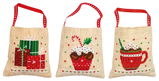 Vervaco Verachtert - Geschenktaschen Weihnachten 3er-Set