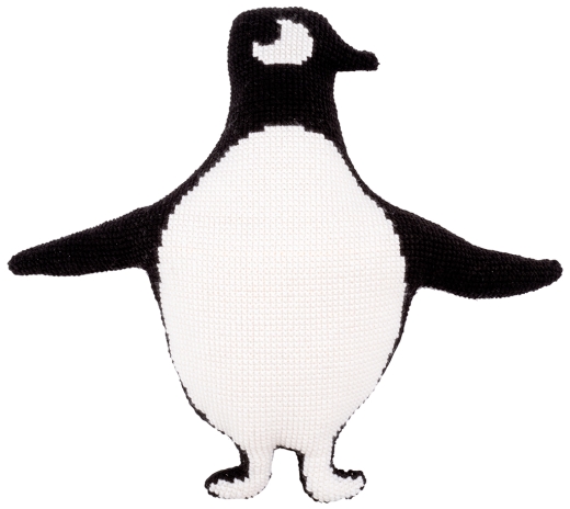 Vervaco Verachtert - Kreuzstichkissen Eva Mouton Pinguin