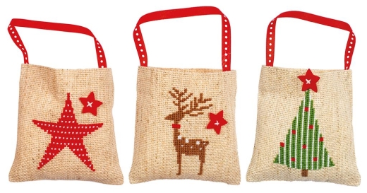 Vervaco Verachtert - Geschenktaschen Weihnachten 3er-Set