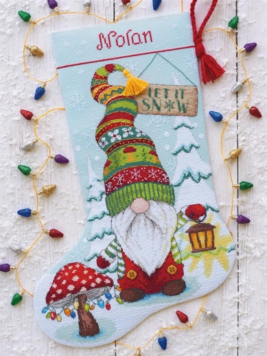 Stickpackung Dimensions - Gnome Stocking