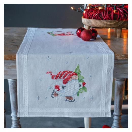 Vervaco Verachtert - Läufer Weihnachtsgnome bedruckt
