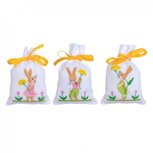 Vervaco Verachtert - Geschenksäckchen Osterhsen 3-er-Set