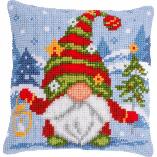 Kreuzstichkissen Weihnachtsgnom - Vervaco Verachtert