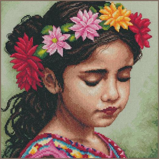 Lanarte - My dahlia headband (Stickpackung)