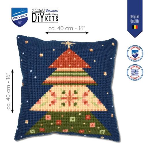 Stickpackung Vervaco - Kreuzstichkissen Nordic Christmas Tree