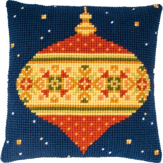 Stickpackung Vervaco - Kreuzstichkissen Nordic Christmas Ball