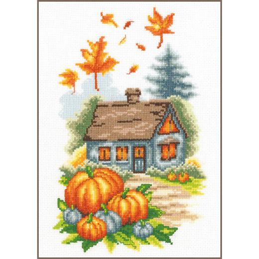 Herbsthäuschen - Vervaco Verachtert (Stickpackung)