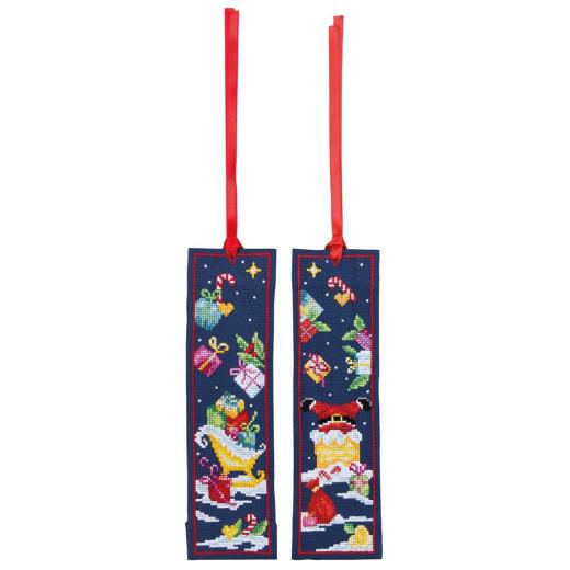 Lesezeichen Weihnachten 2er-Set - Vervaco Verachtert (Stickpackung)