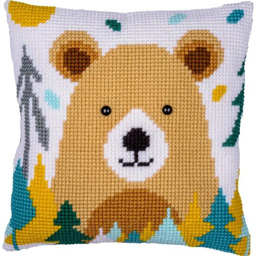 Bär - Kreuzstichkissen Vervaco Verachtert (Stickkissen)
